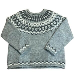 Vintage LL Bean Wool Thick Knit Nordic Womens Sweater Size Medium
